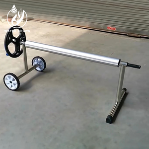 Cubierta de Alta Calidad para Piscinas, Resistente al Agua, con Ruedas, Diseño Moderno de Burbujas, para Piscinas Elevadas - Product Image 5