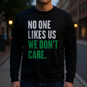 No nos gustan ni los de un lado ni los de otro, no nos importa, camiseta de manga larga, color negro, talla unisex para adultos - Product Image 3