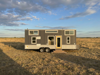 Maison préfabriquée légère en acier de haute qualité sur roues, maison mobile modulaire, remorque portable de 20 pieds, villa fabriquée en Chine
