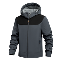 Veste Softshell Homme Imperméable et Coupe-Vent à Capuche Doublée Polaire avec Logo Personnalisé, Vente en Gros Usine, Manteau d'Extérieur OEM 2026