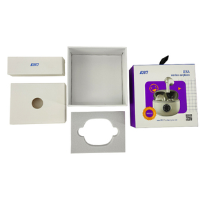 Tùy chỉnh in ngân hàng điện không dây giấy bao bì Tai nghe Tai nghe hộp từ tính với móc áo - Product Image 4