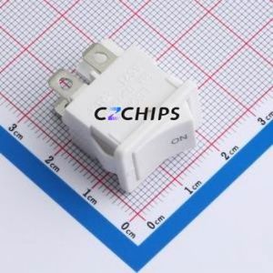 SS21-WW15EG-B(W1) Rocker Switch Through hole Component (THT),21x15mm Switch 12A 250V - Product Image 1