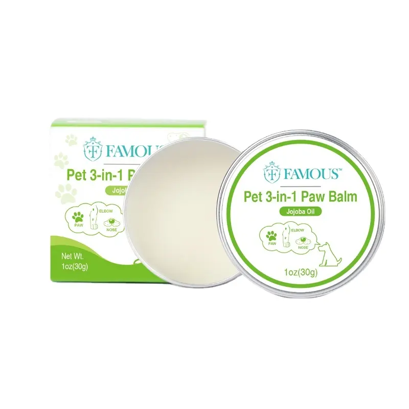 Famous Pet Supplies Products Dog Balm Cream Natural Paw Wax Protection Soother Pet Dog Paw Balm t Care Dog Cat Paw Balm Homemade