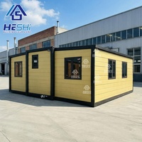 Maison préfabriquée mobile extensible en conteneur de 40 pieds, 20 pieds, 30 pieds, normes locales, cuisine extérieure, appartement pour grand-mère