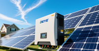Kit complet de système solaire domestique 10 kW 12 kW 15 kW 20 kW, système d'énergie solaire hybride avec batteries au lithium 10 kWh 20 kWh 30 kWh 40 kWh