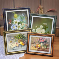 Cadre photo vintage doré avec bordure perlée, 4x6, 5x7, 8x10, pour affichage sur bureau, décoration de galerie, ornement