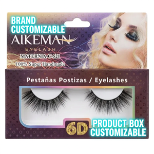 Paire de faux cils en <span class=keywords><strong>bande</strong></span> avec boîte de luxe - Cils 3D spectaculaires en faux vison pour maquillage de mariage au Moyen-Orient - Product Image 2