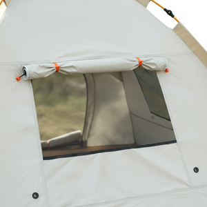 Tenda da Campeggio Impermeabile per 4 Persone, Doppio Strato, con Telaio Arancione per Campeggio in Foresta, Escursionismo e Avventura - Product Image 6
