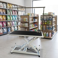 Table de toilettage électrique pour animaux de compagnie, à levage ultra-bas, pour chiens de taille moyenne et grande, pour la coupe, le séchage et le coiffage, table de toilettage spéciale pour animaux.