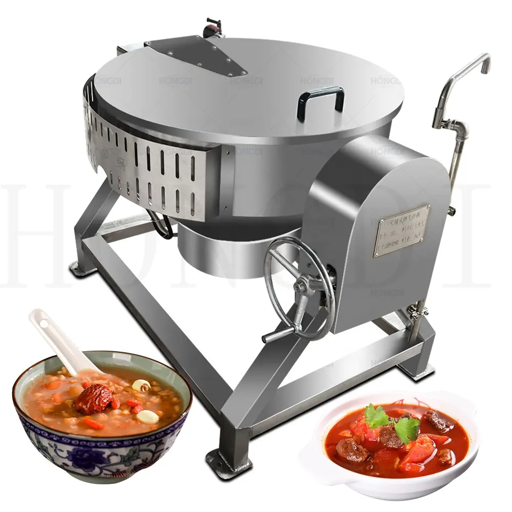 Mixing stainless steel sandwich pan for heating mixed sauces modulating dried fruit and dairy products