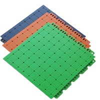 Revêtements de sol sportifs d'extérieur, dalles emboîtables pour terrain de basket-ball et terrain de volley-ball avec surface anti-UV