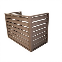 Cubierta de Aire Acondicionado de Metal con Diseño Personalizado, Protección de Privacidad, Unidad Mini, Grabado Láser 3D, Cubierta de Aluminio para Aire Acondicionado