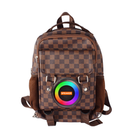 Altavoz Inalámbrico Portátil CH-M805 con Bluetooth, Banco de Energía y Radio FM, Woofer Estéreo con Bajos Profundos, Altavoz Activo para Mochila de Exterior