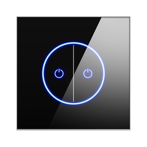 Interrupteur tactile intelligent WiFi <span class=keywords><strong>Tuya</strong></span>, type 86, norme EU/CN, fil neutre requis, panneau en verre trempé avec commande vocale via application - Product Image 6