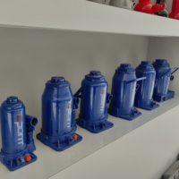 Gato hidráulico tipo botella para elevación de coches, 4 toneladas, con certificación CE y GS, apto para soldadura, con estuche de transporte.