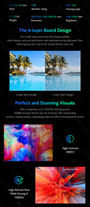 P1.9 p2.6 p3.9 tùy chỉnh sân khấu cho thuê đường cong cong LED videowall bức tường Video màn hình cho hộp đêm trong nhà ngoài trời ecran LED - Product Image 5