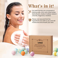 Vente chaude Femmes SPA Produit Fait À La Main Bio 20PCS Pack Bain Fizzies Gift Set Body Spa Gift Set Bubble Bath Bomb