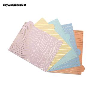للبيع بالجملة من مصنع skywingproduct من ورق مانيلا 1/<span class=keywords><strong>5</strong></span> قطع من المقسمات مع علامات ملونة من البلاستيك قابلة للتركيب - Product Image 2