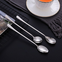 Ensemble de couverts classiques en acier inoxydable, vente en gros, cuillères de haute qualité pour thé glacé et sucre, compatibles lave-vaisselle, durables