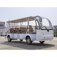 Vehículo Eléctrico Turístico con Techo Abatible, Autobús de Transporte con Batería para Recorridos por Campus Universitarios, Fábricas y Parques