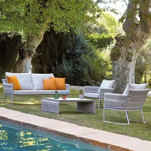 Hot Selling Garden Furniture Lounge Set Villa Leisure Pe <b>rattan</b> Aluminum Alloy <b>Sofa</b> Outdoor Lounge Sectional <b>Sofa</b> Furniture Set - Product Image 5