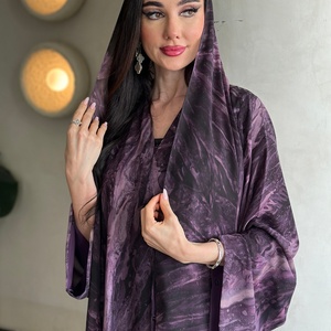 Collection populaire de cardigans imprimés Abaya |   Vêtements de détente luxueux et modestes pour femmes - Robes imprimées avec hijab - Product Image 6