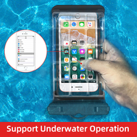 Étui étanche pour téléphone tactile sous-marin, étui sec personnalisé pour téléphone portable, sac étanche pour téléphone portable en plastique pour la natation et les voyages en plein air
