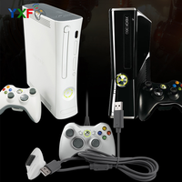 Câble de charge USB pour manette de jeu sans fil 360, joystick, 6 pieds, noir et blanc, chargeur d'alimentation