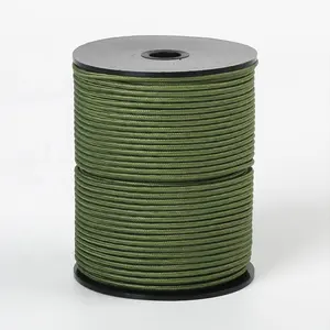 Corda de segurança resistente a abrasões de alta resistência, corda de escalada dupla trançada de polietileno de peso molecular ultra-alto de 4 mm