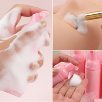 Kit de shampoing personnalisé pour cils 60ml, shampoing nettoyant en mousse pour extension de cils fouettés