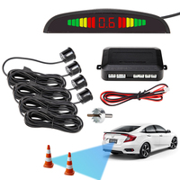 Système de surveillance de stationnement automatique intelligent avec écran LED, détecteur, rétroéclairage, marche arrière, 4 capteurs pour l'assistance au stationnement