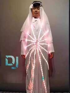 Traje de Baile Árabe de Dubái con Iluminación LED para DJ, Atuendo de <span class=keywords><strong>Discoteca</strong></span> y Bar, 100% Poliéster - Product Image 1