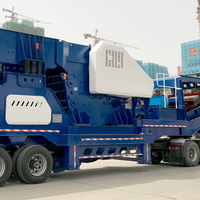 Hohe Kapazität 150 Tph 300 Tph Mobile Backen zerkleinerung anlage Erz Eisen Steinbruch Maschine Motor Motor Getriebe kern Steinbrecher anlage