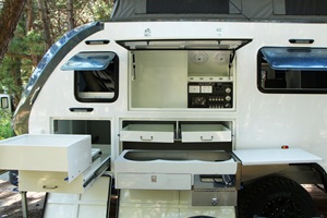 Venta al por mayor de autocaravana de 15 pies con las mejores instalaciones 4x4 RV en venta tienda en la azotea toldo eléctrico más bajos <span class=keywords><strong>precios</strong></span> de fábrica - Product Image 2