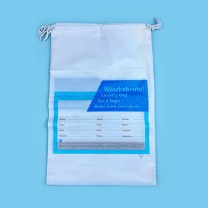 Bolsas <span class=keywords><strong>de</strong></span> Lavandería con Cordón y Logotipo Personalizable, Impresión en Huecograbado, con Espacios <span class=keywords><strong>para</strong></span> Escribir, <span class=keywords><strong>para</strong></span> Calcetines, Material PE Resistente, Empaque Personalizado - Product Image 4