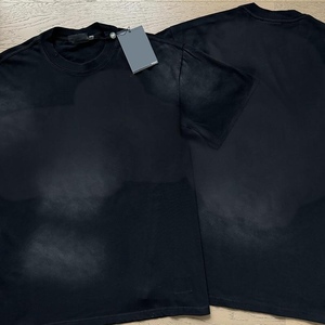 Proveedores de Ropa de Diseñador de Moda Americana para Venta al por Mayor de Ropa Vintage, Camisetas de Manga Corta de 250 Gsm con Efecto Lavado para Verano y Estilo Urbano - Product Image 1