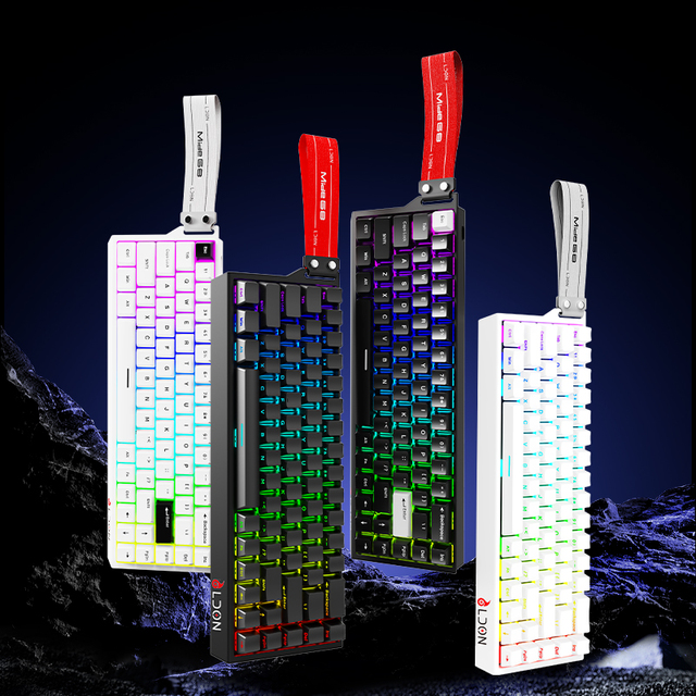 LDON 68 New Model RGB Wired Gaming Keyboard 8000Hz Magnetic Switch 68 Laser Keys for PC Desktop Mechanical Operation
