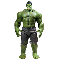 Figure résine décoration intérieure célèbre super-héros film figurine homme Muscle fibre de verre taille réelle Hulk résine Statue