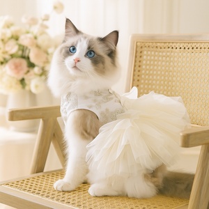 Collection de Robes de Luxe pour Animaux : Robe de Princesse pour Chien, Vêtements pour <span class=keywords><strong>Chat</strong></span>, Robe de Mariage pour <span class=keywords><strong>Chat</strong></span>, Costume et Vêtements pour Animaux - Product Image 1