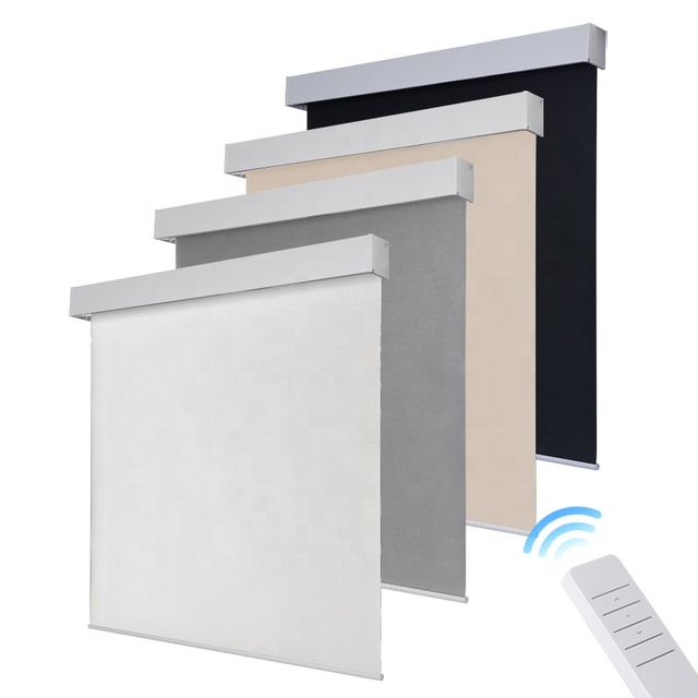 Automatic Roller Blinds Smart Motorized Electric Roller Shades with WiFi Alexa Zigbee Tuya Control Window Blinds for Home