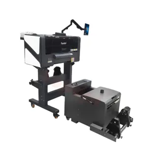 High speed Dual xp600 Printhead DTF Printing Machine for t shirt with stand and computer