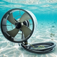 Moteur propulseur sous-marin APISQUEEN en alliage d'aluminium U60 4000W 40kg de poussée 48V pour hydrofoils, planches de surf électriques et Efoil