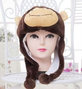 Sombreros de Animales (<span class=keywords><strong>Conejo</strong></span>, Panda) <span class=keywords><strong>Kigurumi</strong></span> de Felpa Rellenos de Algodón PP, Disfraz de Navidad, Protección Contra el Frío y el Viento, Suaves y Esponjosos, Unisex, Familiares - Product Image 5