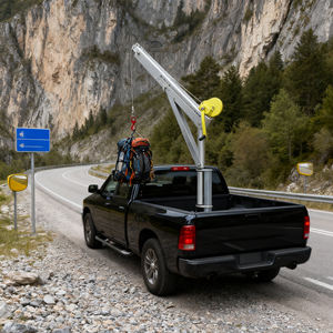 מנוף מיני מסתובב 360 מעלות לעבודה בשטח, 400-800 ק\"ג, סגסוגת אלומיניום, בעל תקן CE, גובה הרמה 2.3 מטר, גודל קטן - Product Image 5