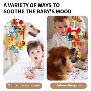 Zhorya Juguetes Educativos Montessori para Bebés, Cubo de Tela Suave con Diseño Oceánico, Bloque de Tela Sensorial para Niños - Product Image 2