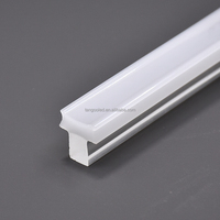 Profilés co-extrudés en plastique de couverture de lumière de diffuseur de Led en acrylique personnalisés pour l'éclairage de profil en aluminium de LED