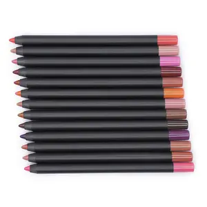 ดินสอเขียนขอบปากแบบครีมเครื่องสำอางแบบพับเก็บได้กันน้ำฉลากส่วนตัว