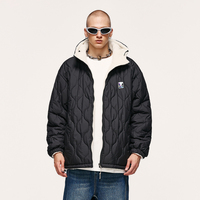 QUICKSHOW extérieur veste réversible polaire doudoune Sherpa polaire veste d'hiver hommes Blazer manteau