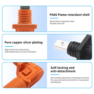 Hochstrom-Batterie kabel Solar-Kabelbaum Batterie-Wechsel richter kabel mit M8-Kupferöse für Solarenergie speichers ystem - Product Image 2