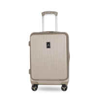 ABS + PC matériel 3 pièces sac de voyage ensemble de bagages avant ouvert extensible coque dure valises en aluminium chariot usine en gros